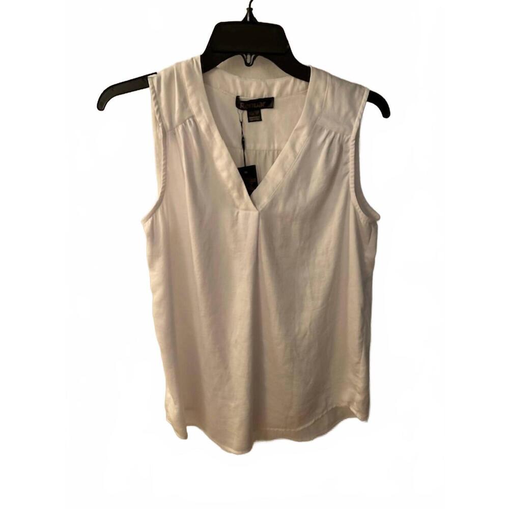 NEW RENUAR women's woven blouse in white
